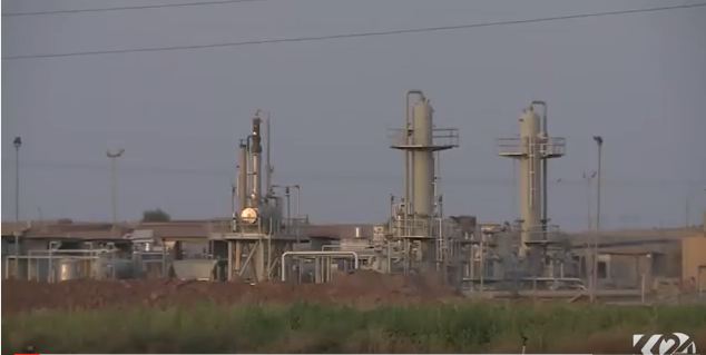 Şandin a petrol a Kerkûkê rawestaye